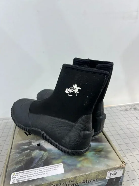 Caddis Men's 3.5mm Thick Neoprene Thick Ripple Sole Wading Boot Black Sz. 12 - Picture 5 of 8